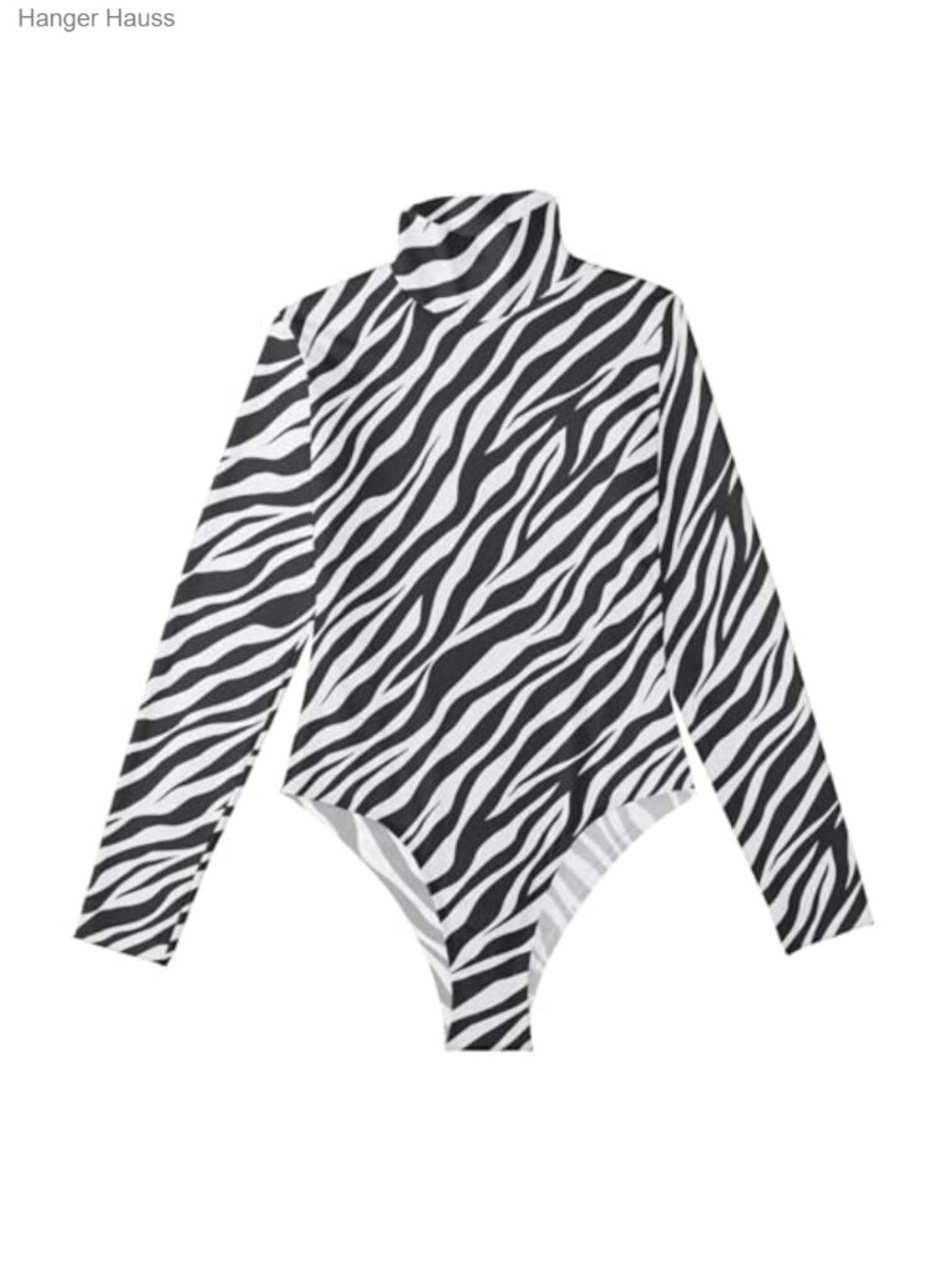 Women's Bodysuit Leotard Top Jumpsuit Turtleneck Long Sleeve Stretch Snap
